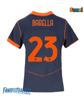 Inter Milan Nicolo Barella #23 Tricou Fotbal Replică 2025-26 Femei Treilea
